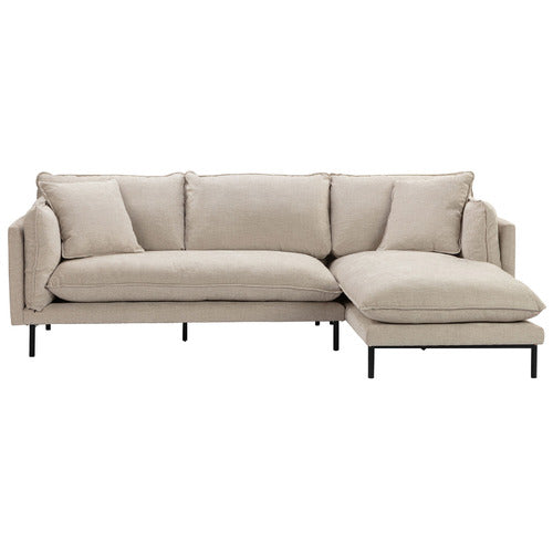 NATURAL BELLAMY 3 SEATER SOFA WITH CHAISE
