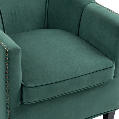 EVIE HOME BENNETT VELVET TUB CHAIR
