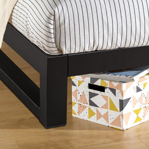 STUDIO HOME BLACK BRIENNE METAL BED FRAME
