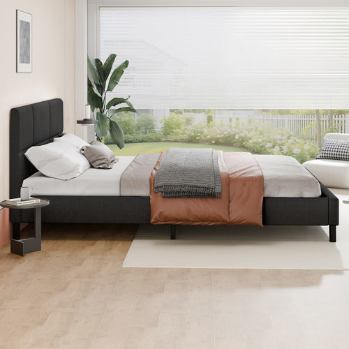 HOXTON ROOM BLACK CASSANDRA UPHOLSTERED BED