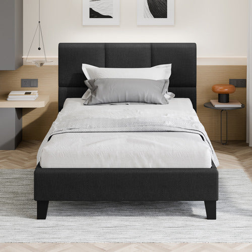 HOXTON ROOM BLACK CASSANDRA UPHOLSTERED BED