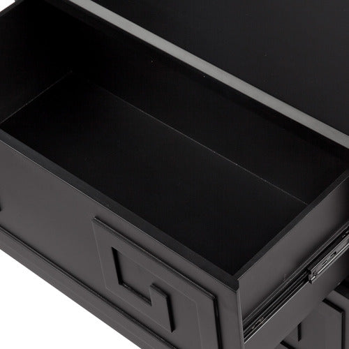 REXINGTON HOME BLACK GERMAINE BEDSIDE TABLE