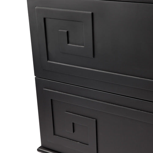 REXINGTON HOME BLACK GERMAINE BEDSIDE TABLE
