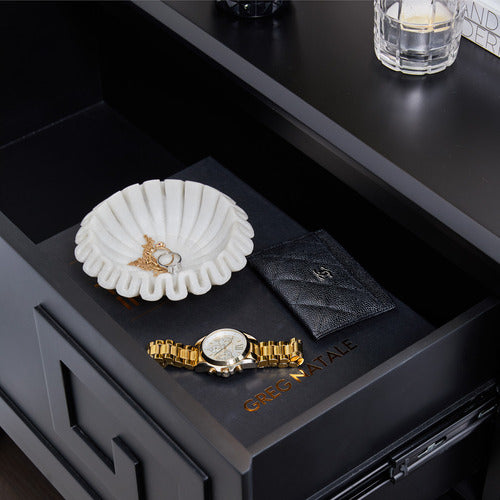 REXINGTON HOME BLACK GERMAINE BEDSIDE TABLE