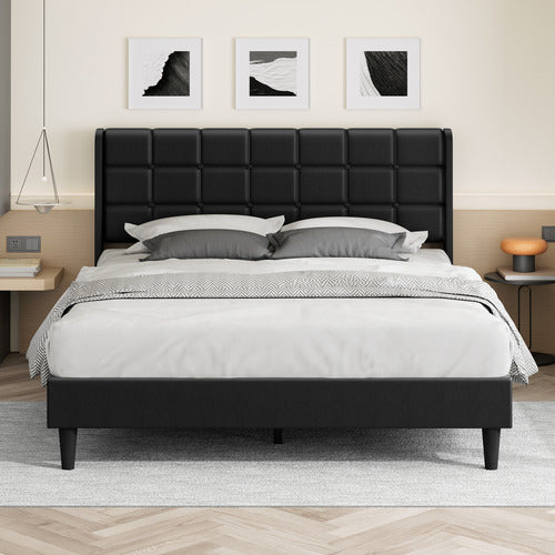 HOXTON ROOM BLACK HOBBS FAUX LEATHER BED FRAME