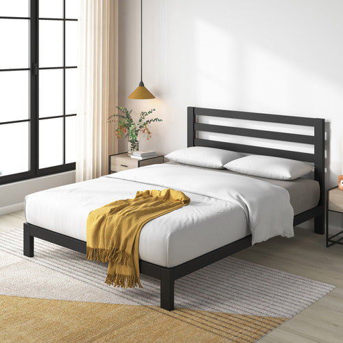 STUDIO HOME BLACK SHARI STEEL QUEEN BED
