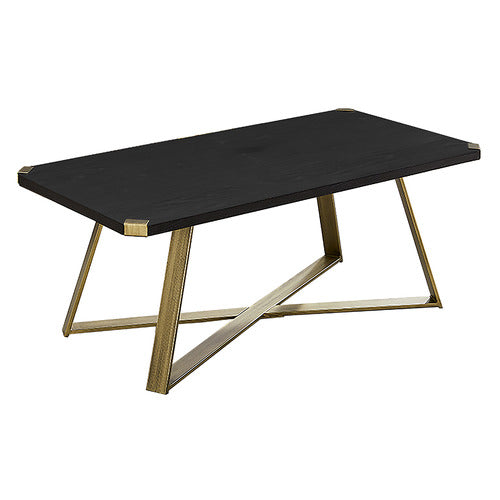 MONUMENT FURNITURE BLACK & GOLD ATHENA COFFEE TABLE