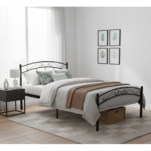 MIKASA FURNITURE BLACK BROOKLYN METAL BED