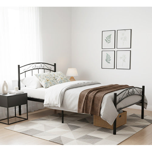 MIKASA FURNITURE BLACK BROOKLYN METAL BED