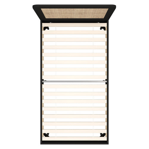 LIVING FUSION BLACK DAHLIA RATTAN BED FRAME