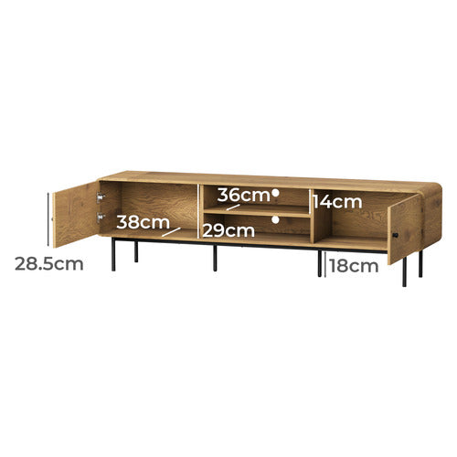 LIVING FUSION ASHBOURNE 180CM ENTERTAINMENT TV UNIT