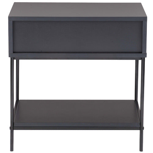 BLACK BAXTER BEDSIDE TABLES (SET OF 2)