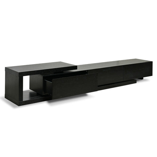 HARPER & HINDLEY BLACK HELIN EXTENDABLE ENTERTAINMENT UNIT