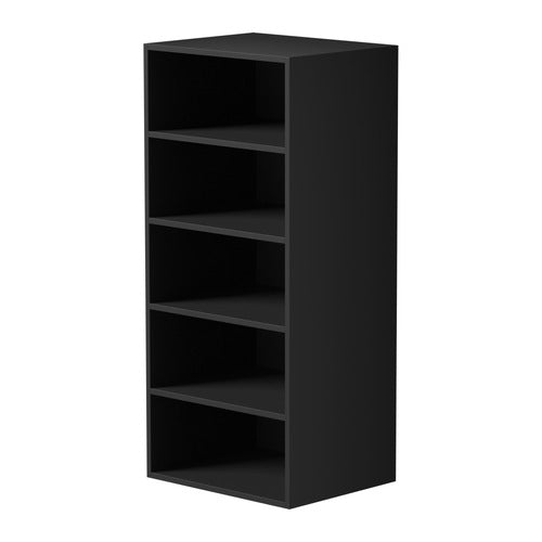 LIVING FUSION BLACK CASSANDRA 5 SHELF WARDROBE