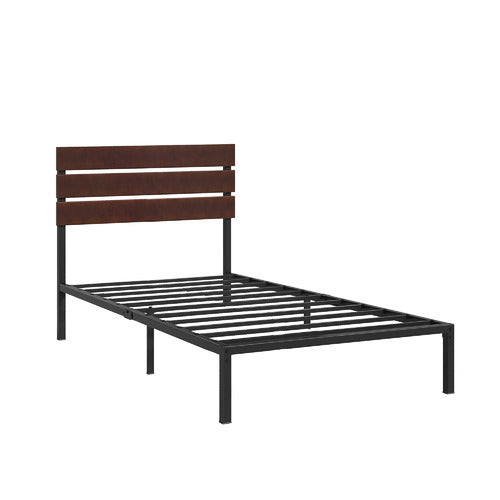 STUDIO HOME BLACK CIRIA METAL & BAMBOO BED
