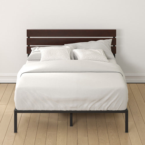 STUDIO HOME BLACK CIRIA METAL & BAMBOO BED