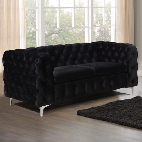 SOUTHERN STYLERS EDDARD 2 SEATER VELVET SOFA