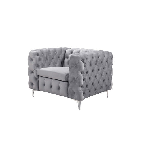 SOUTHERN STYLERS BLACK EDDARD VELVET ARMCHAIR