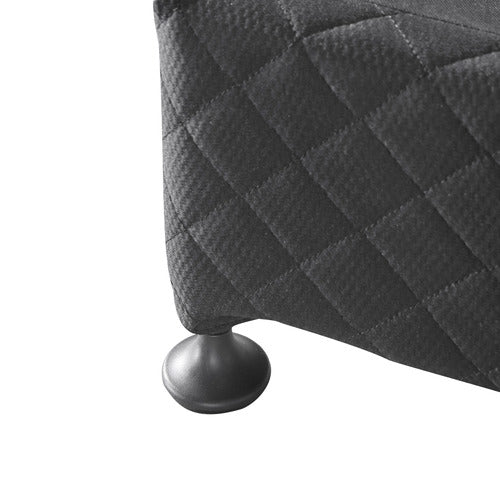SOUTHERN STYLERS BLACK GABBIE UPHOLSTERED BED BASE