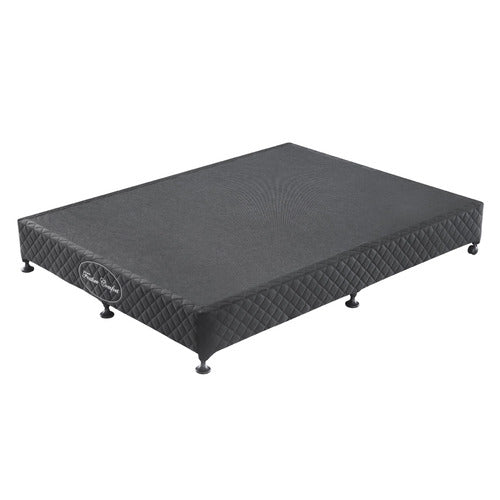 SOUTHERN STYLERS BLACK GABBIE UPHOLSTERED BED BASE