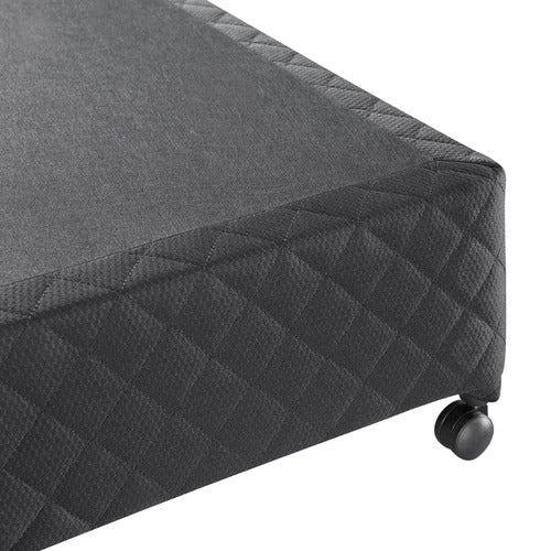 SOUTHERN STYLERS BLACK GABBIE UPHOLSTERED BED BASE