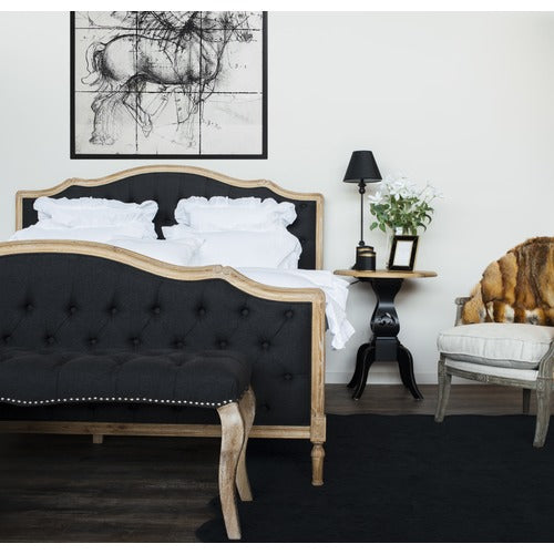 NATURALLY PROVINICIAL HAYWARD BUTTONED LINEN BED