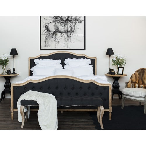 NATURALLY PROVINICIAL HAYWARD BUTTONED LINEN BED