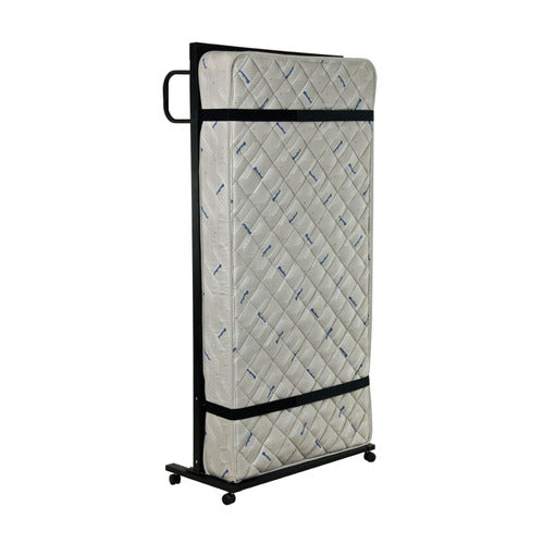 TUBECO BLACK HEYMAN VERTICAL STEEL TRUNDLE BED