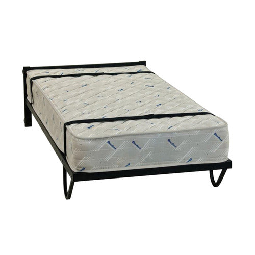 TUBECO BLACK HEYMAN VERTICAL STEEL TRUNDLE BED