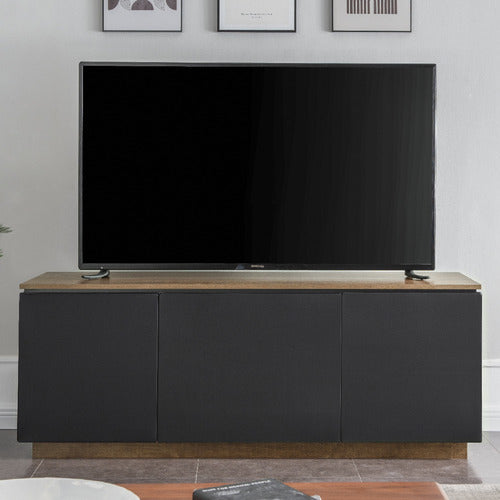 MONUMENT FURNITURE BLACK HOLLYWOOD TV CABINET