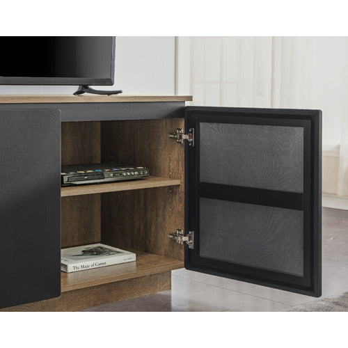 MONUMENT FURNITURE BLACK HOLLYWOOD TV CABINET