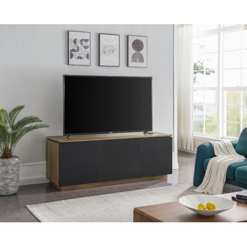 MONUMENT FURNITURE BLACK HOLLYWOOD TV CABINET