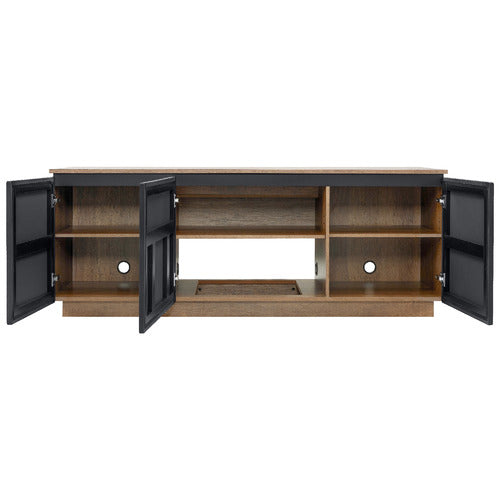 MONUMENT FURNITURE BLACK HOLLYWOOD TV CABINET