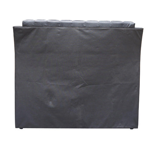 MIKASA FURNITURE BLACK MADRON FAUX LEATHER BED