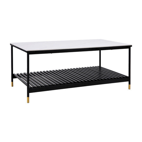 CORNER OFFICE MARSHA COFFEE TABLE WITH SINTERED STONE TOP