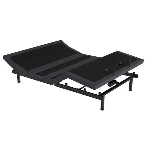 BEDFORD HOME BLACK NUNEZ STEEL MOTION LONG SINGLE BED