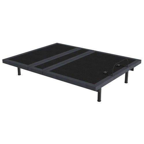 BEDFORD HOME BLACK NUNEZ STEEL MOTION LONG SINGLE BED