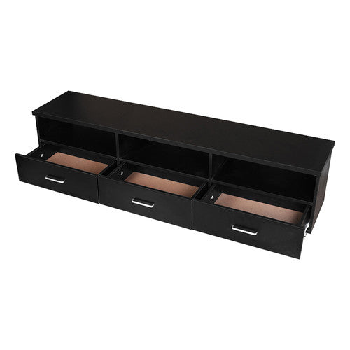 MIKASA FURNITURE 178CM BLACK ZANDA TV UNIT