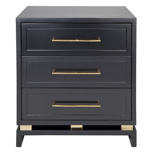REXINGTON HOME BLACK CHASEY BEDSIDE TABLE