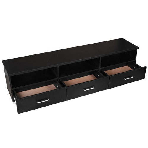 MIKASA FURNITURE 178CM BLACK ZANDA TV UNIT