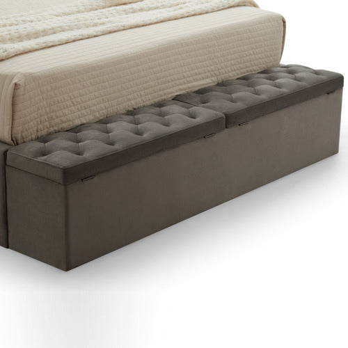 SOUTHERN STYLERS BLAISE UPHOLSTERED BED FRAME WITH STORAGE