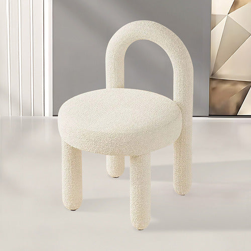 MODERN COLLECTIVE BLANCA BOUCLE ACCENT CHAIR