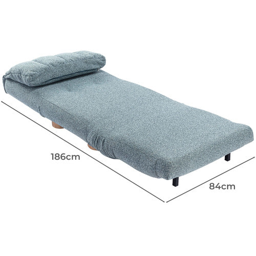 BLISS UPHOLSTERED SINGLE SOFA BED