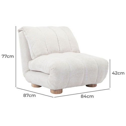 BLISS UPHOLSTERED SINGLE SOFA BED