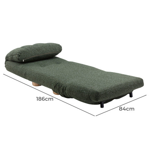 BLISS UPHOLSTERED SINGLE SOFA BED