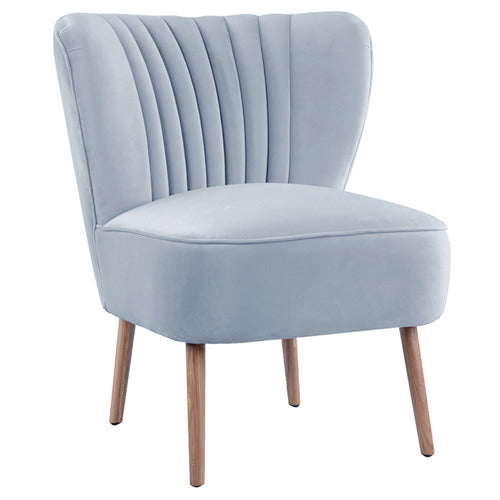 BROOKLYN AND BELLA LINDEN VELVET SLIPPER CHAIR