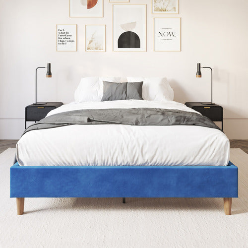 EVER DREAMING LIVING BLUE KINSLEY BED BASE