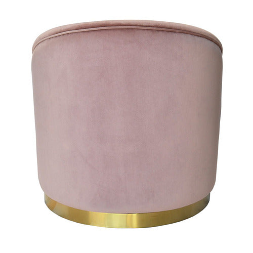 BROOKLYN AND BELLA BLUSH EOGNAGH VELVET ACCENT CHAIR