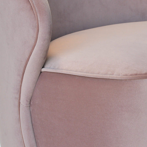 BROOKLYN AND BELLA BLUSH EOGNAGH VELVET ACCENT CHAIR