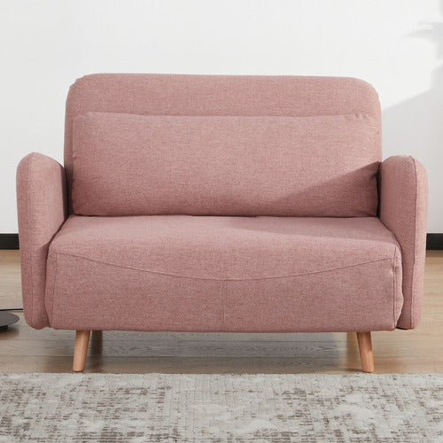 PALMGROVE LANE BLUSH LIAM UPHOLSTERED SOFA BED